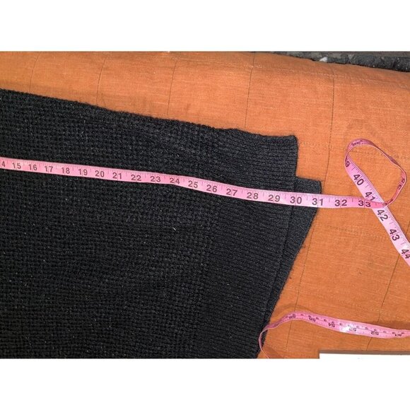 Free People Black Knit Oversized V-Neck Pullover Sweater Women's Size XS/S - Picture 8 of 10